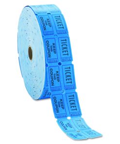 INDIANA TICKET CO. Consecutively Numbered Double Ticket Roll, Blue, 2000 Tickets per Roll 5 71yIUtJo4oL