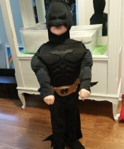 Rubie's Child's Dark Knight Rises Deluxe Muscle Chest Batman Costume with Mask, Small 31 71yJP0shnjL