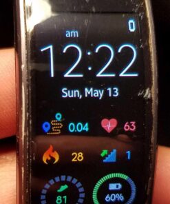 IQShield Screen Protector Compatible with Samsung Gear Fit2 (Gear Fit 2)(6-Pack) Anti-Bubble Clear TPU Film 36 71yJZoslNDL