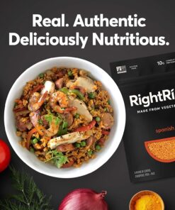 RightRice - Garlic Herb (7oz. Pack of 3) - Made from Vegetables - High Protein, Vegan, non GMO, Gluten Free 7 Ounce (Pack of 3) 15 71yKDxh6fJL