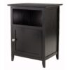 Winsome Wood Henry Accent Table, Black, 19 inches 28 71yMAS5w8JL