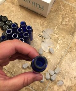 Cobalt Blue Glass Roller Bottles W/ Stainless Steel Balls For Essential Oils (12 Pack, 10ml Size) - Includes 12 Pipettes for Easy Transfer of Essential Oils 30 71yN1Vwl3xL