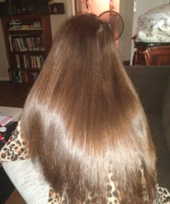 Enhanced Hair Straightener Heat Brush by MiroPure, 2-in-1 Ceramic Ionic Straightening Brush, Hot Comb with Anti-Scald Feature, Auto Temperature Lock & Auto-Off Function (Pink) 4 Piece Set Pink 50 71yN52MoA9L