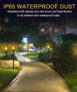 Aityvert Solar Lights, 43" Flickering Flames Torch Lights Outdoor Waterproof Landscape Decoration Lighting Dusk to Dawn Auto On/Off Security Flame Lights for Yard Garden Pathway Driveway 4-Pack 4 Pack 20 71yNByHw zL