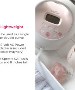 Spectra - S2 Plus Electric Breast Milk Pump for Baby Feeding - Convenient Breast Feeding Support 29 71yNdjnuPjL