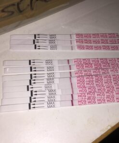 AccuMed Pregnancy Test Strips, 25-Count Individually Wrapped Pregnancy Strips, Early Home Detection Pregnancy Test Kit, Clear HCG Test 25 Count (Pack of 1) 37 71yOYh4qkUL