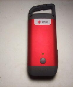 Eton American Red Cross Crank-Powered Clipray Clip-On Flashlight & Smartphone Charger, Hand Crank, Cherry Red, Commitment to Preparedness Single 24 71yR0Wrad8L