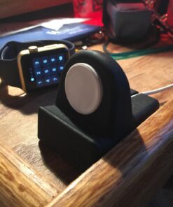 Orzly Charging & Display Stand Designed for ALL series of Apple Watch SE & ALL screen sizes CompactStand BLACK 49 71ySEFY66kL