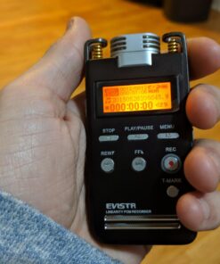 EVISTR Digital Voice Recorder 8GB L53 - 1536KPBS PCM Stereo Audio Recording Device Portable Dictaphone Microphone Gain Controllable Noise Reduction 52 71ySWGbCqfL