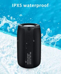 MusiBaby M68 Wireless Bluetooth Speaker, Portable, Waterproof, 1500 Minute Playtime, Dual Pairing, 360 Stereo Sound, Amazing Bass, Black 31 71yTIqzYARL