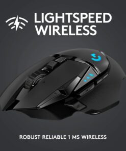 Alternative view of Logitech G502 Lightspeed Wireless Gaming Mouse with Hero 25K Sensor, PowerPlay Compatible, Tunable Weights and Lightsync RGB - Black