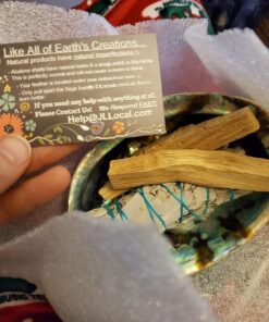 Smudge Kit - White Sage, Palo Santo, Abalone Shell, Smudging Feather, for Healing, Purifying, Meditating & Incense (Essentials) 41 71yTcfv1IPL 1