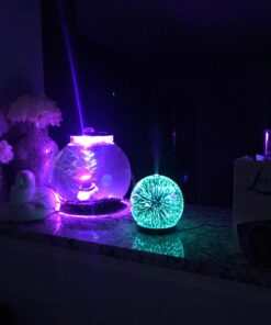 Aroma Outfitters 3D Galaxy Ultrasonic Glass Aromatherapy Diffusers | Aromatherapy Diffuser That Purifies Air | Aromatherapy Oils Humidifier with Amazing LED Lights | Home Essentials | 3D Glass 200ml 49 71yTo vRaeL