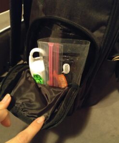 Mancro Diaper Bag Backpack, Multifunctional Dad Diaper Bag with 2 Side Insulated Pockets, Travel Water Resistant Baby Diaper Backpack for Men Women with Stroller Straps, Black 47 71yToPV SSL