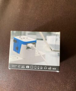 Ceptics Universal Travel Adapter Plug World Power W/ 4 USB Ports - Charge Cell Phones, Smart Watches, iPhones - For International Europe, China, UK, UAE, Australia - Type A, C, G, I 1 Pack World Adapter W/USB 49 71yU0Lj7xL