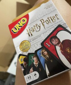 Mattel Games UNO Harry Potter Card Game Movie-Themed Collectors Deck of 112 Cards with Hogwarts Character Images, Gift for Fans Ages 7 Years Old & Up First Edition 33 71yUFdC90YL
