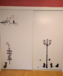 1 X Black Cat Design Picture Art Peel & Stick Wall Sticker DIY Vinyl Wall Decal Applique 33x60cm 20 71yUO8MnVqL