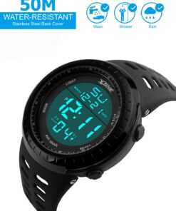 Digital Watch Men Sports LED Screen Large Face Military Watches for Men Waterproof Casual Luminous Stopwatch Alarm Simple Watch 1167 21 71yUQNmiprL