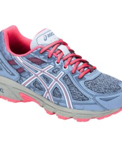 ASICS Girl's, Gel Venture 6 GS Trail Running Sneaker - Big Kid 5 Little Kid Blue Pink 8 71yUYcv3bvL 1