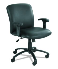 Safco Products Uber Big and Tall Mid Back Chair 3491BV, Black Vinyl, Rated for 24-7 Use, Holds up to 500 lbs. (Optional arms Sold Separately) 5 71yVGKm1BCL