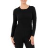 Fruit of the Loom Women's Micro Waffle Premium Thermal Underwear Tee Shirt X-Small Black 10 71yVeGEdGGL