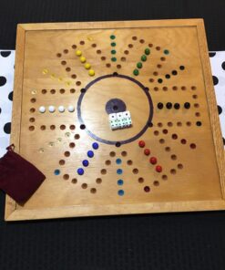 AmishToyBox.com Game Bag of 24 Replacement Glass Marbles (9/16" Diameter) and 6 Dice for Aggravation Game 9 71yVmsSGZzL