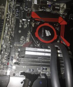 CORSAIR Hydro Series H105 AIO Liquid CPU Cooler, 240mm Thick Radiator, Dual 120mm PWM Fans 42 71yVsFo4DeL