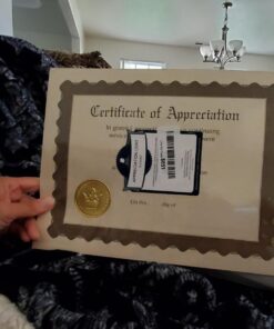 Great Papers! Certificate of Appreciation, Pre-Printed, Gold Foil, Embossed, 8.5" x 11", 6 Count (930000) 13 71yYC25KLxL