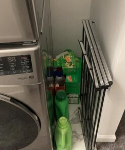 Amazon Basics Foldable Laundry Rack for Air Drying Clothing, 41.8" x 29.5" x 14.5" (L x W x H), Chrome Silver 30 71yYIEtuxXL