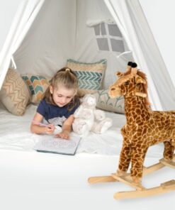 6' Giant Teepee Play House of Pine Wood with Carry Case by Trademark Innovations (White) 39 71yYM0u9amL