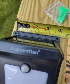 Luposwiten Solar Outdoor Lights Waterproof - Super Bright Motion Sensor Outdoor Lights Easy to Install Solar Lights for Outside, Front Door, Yard, Garage, Garden, Patio, Deck (4 Pack) 34 71yYweWpsnL