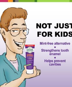 The Natural Dentist Cavity Zapper Fluoride Gel Toothpaste For Kids Daily Use, Not Yucky Grape Flavor, 5 Ounce Tube, Reduces Plaque, Helps Prevent Gingivitis and Cavities, No SLS, Sulfate Free 13 71yZzxmmNL