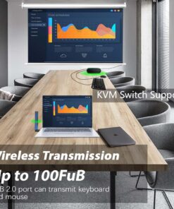 Awakelion FiveHome Wireless HDMI Extender 1080P@60Hz HDMI Transmitter & Receiver kit with HDMI KVM USB Extender for Mouse/Keyboard,0-Latency, Up to 100ft_-H2 pro H2 Pro New 11 71yaCMYBkZL