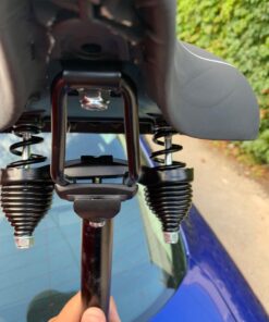 Sunlite Cloud-9 Bicycle Suspension Cruiser Saddle, Cruiser Gel, Tri-color Black 10.5" x 10.5" 30 71ydXTBkloL