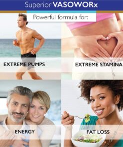 Superior Labs – VASOWORx® – Nitric Oxide Supplement – Extra Strength - 1,600 mg, 180 Vegetable Capsules – 7 Powerful Ingredients – Increased Energy, Stamina, & Circulatory Support 19 71ye7lEAPWL