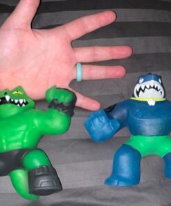 Heroes of Goo Jit Zu - 2 Pack of Glow in The Dark Action Figures, Thrash Vs Rockjaw Glow In The Dark Thrash Vs Rockjaw 42 71yeTZviDsL