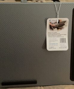 LAPGEAR Home Office Lap Desk with Device Ledge, Mouse Pad, and Phone Holder - Silver Carbon - Fits up to 15.6 Inch Laptops - Style No. 91585 40 71yf8R7IA2L