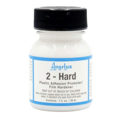 Angelus 2-Hard-1 oz Plastic Medium - Enhance Adhesion and Hardness for Acrylic Paints on Plastic and Hard Surfaces (Clear) 1 Fl Oz (Pack of 1) 2-Hard Plastic Medium