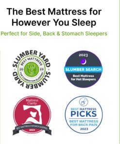 GhostBed Classic 11 Inch Cool Gel Memory Foam & Latex Mattress - Medium-Firm Feel, Made in The USA, Queen Mattress Only 28 71yg89LVHUL