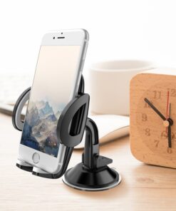 WixGear 3-in-1 Universal Car Phone Mount, Phone Holder for Car, Cell Phone Car Mount Air Vent Holder with Dashboard Mount and Windshield Mount for Cell Phones 24 71ygtMsUXpL