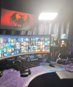 Elgato Key Light - Professional 2800 lumens Studio Light with desk clamp for Streaming, Recording and Video Conferencing, Temperature and Brightness app-adjustable on Mac, PC, iOS, Android 39 71yh0v0VqBL