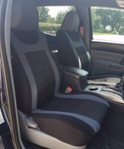 FH Group Car Seat Covers Front Set Cloth - Seat Covers for Low Back Car Seats with Removable Headrest, Universal Fit, Automotive Seat Cover, Airbag Compatible Car Seat Cover for SUV, Sedan, Van Gray 29 71yhk8CiKsL