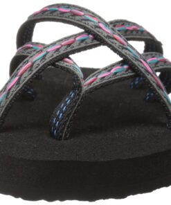Teva Women's Olowahu Flip-Flop 7 Felicitas Black 12 71yi9JMatVL