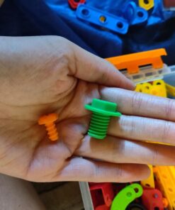 Brickyard Building Blocks STEM Toys - Educational Building Toys for Kids Ages 4-8 with 163 Pieces, Tools, Design Guide and Toy Storage Box, Gift for Boys & Girls 163 Piece 43 71yiLwt5siL