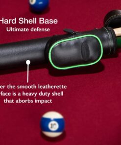 Casemaster Q-Vault Supreme Billiard/Pool Cue Hard Case, Holds 1 Complete 2-Piece Cue (1 Butt/1 Shaft), Black 34 71yjZ1VePZL