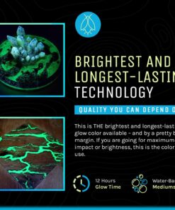 Glow in The Dark Pigment Powder - Neutral and Fluorescent color for Art Painting, Fine Art, Nail Art Paint, and DIY Crafts - Non-Toxic, Long Lasting 10+ Color Options - Neutral Aqua - (12 Grams) 12 Grams 29 71yjoeHXlLL 1