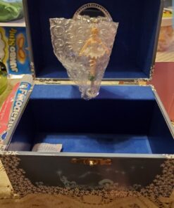 Jewelkeeper Girl's Musical Jewelry Storage Box with Twirling Fairy Blue and White Star Design, Swan Lake Tune 29 71ylDFTse3L