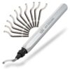 AFA Tooling - Deburring Tool with 10 Extra High Speed Steel Blades - Works on Metal, Resin, PVC Pipes, Copper, Plastic and 3D Printed Edges - Plumbing & 3D Printing Burr Removal Reamer Tool 11 BS1010 Blades 8 71ylgVIOTeL