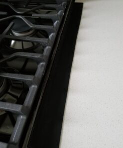 Capparis Kitchen Silicone Stove Counter Gap Cover, Easy Clean Heat Resistant Wide & Long Gap Filler, Seals Spills Between Counter, Stovetop, Oven, Washer & Dryer, Set of 2 (21 Inches, Black) 21 Inches 48 71ylkNjVHYL