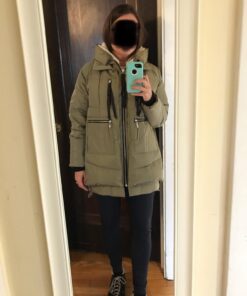 Orolay Women's Thickened Down Jacket Large Green 38 71ymmQd18L